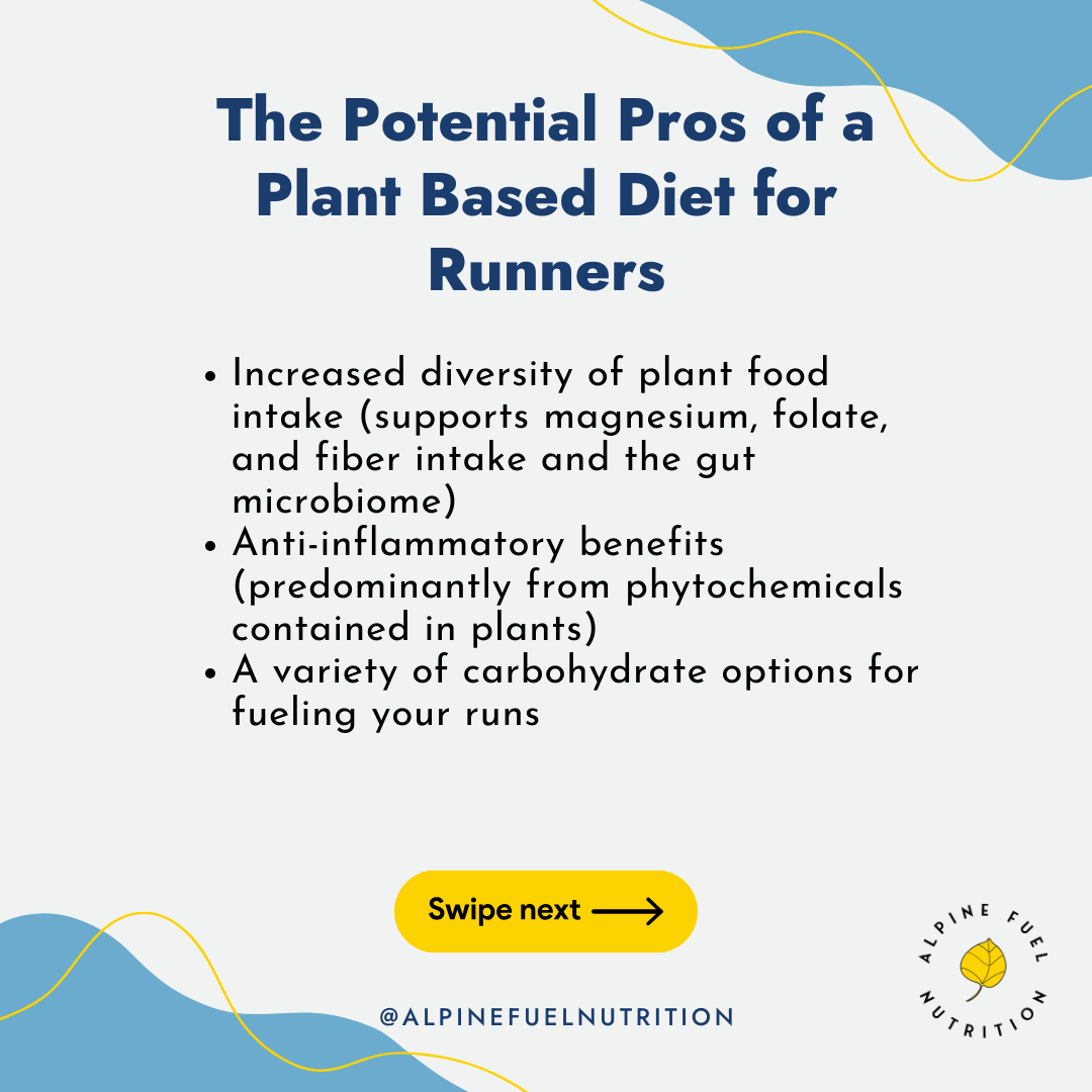 The Pros and Cons of a Plant Based Diet for Runners - Alpine Fuel Nutrition