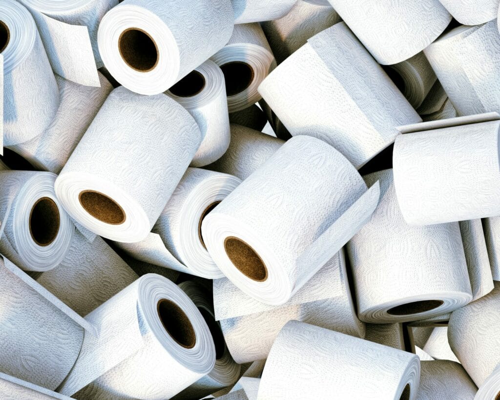 image of a pile of toilet paper