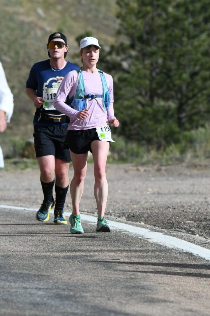 me running the Colorado Marathon in 2024