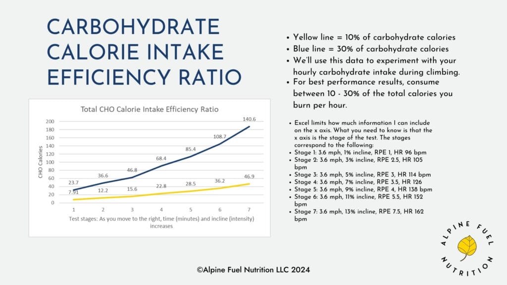 metabolic efficiency training data carbohydrate calorie intake efficiency ratio